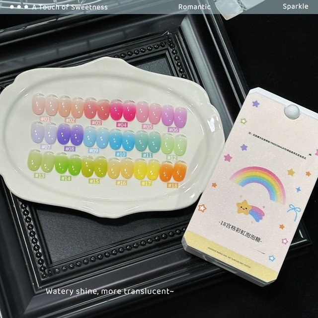 18 Grid Yellow Pink Patting Gel Nail Polish TPO HEMA FREE UV/LED Soak Off Gel Varnish Blooming Gradient Painting Gel Lacquer