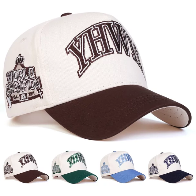 Unisex YHWH Letter Embroidery Baseball Caps Spring Autumn Outdoor Sunscreen Hat Adjustable Casual Trucker Hats