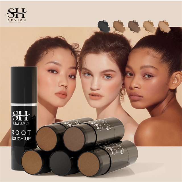 Temporary Hair Color Pen Hair Shading Sponge Pen Gray Root Hairline Concealer Pen Hair Line Powder Cream for Gray Hair Coverage