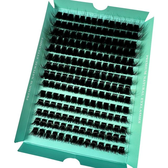 160D 8-20mm 5D Fluffy Thick Soft Individual DIY Clusters Eyelash Extension D Curl 280pcs Natural Segmented Eyelash Makeup Tools
