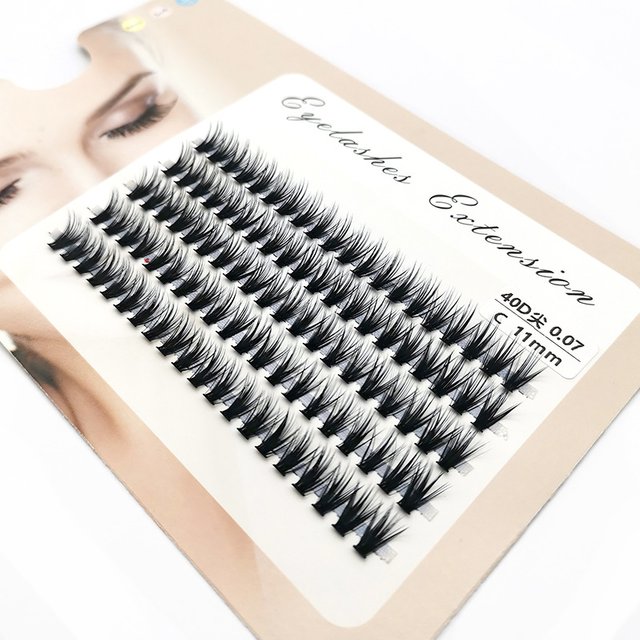 Individual Lashes Extension Natural Mink Eyelashes Individual 20/30D/40D Cluster Eyelash Extension Makeup Cilia wholesale