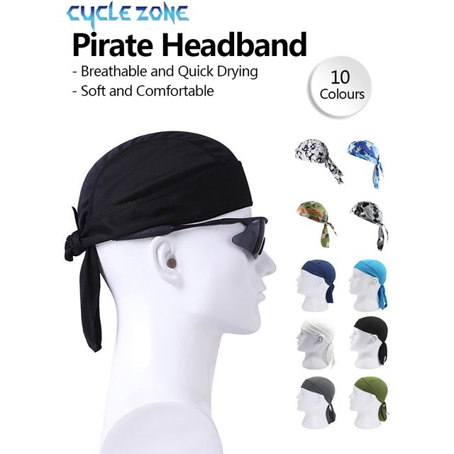 Quick Drying Cycling Cap Sunscreen Anti Sweat Headscarf Cap Men Women Bandanas Pirate Brimless Hat for MTB Running Outdoor Sport