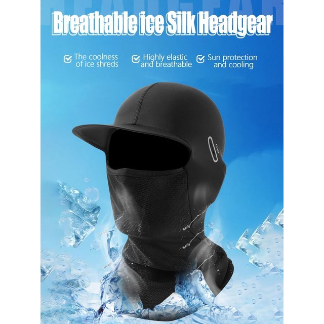 Sunscreen Balaclava Mask Bicycle Face Cover Sun Hood Hat UV Protection Headgear Men Women Cycling Climbing Running Riding Hood