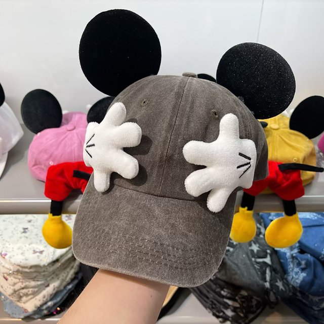 Girls Cute Cartoon Mouse Ears Baseball Cap Anime Duckbill Style Y2K Outdoor Fashion Sunscreen Sunshade Trendy Cap for women