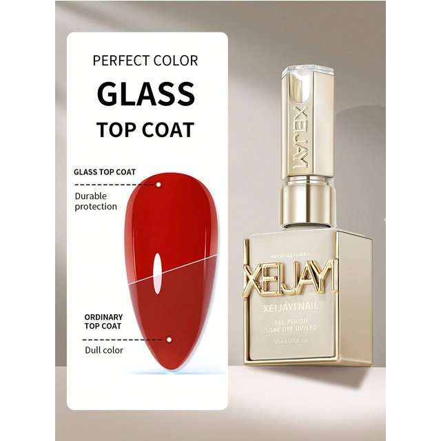 15ml Coat Lasting Clear Rubber Top Coat Base Coat Multi Functional Gel to Choose UV LED Nails High Gloss Finish Gel Nail Polish