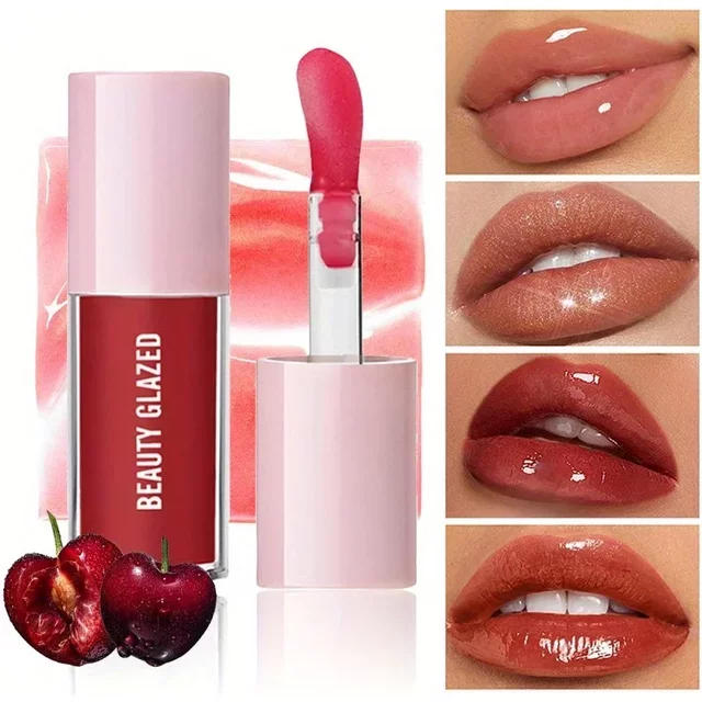 5 Colors Moisturizing Lip Gloss Fruit-colored Moisturizing Lip Oil Nourishing Anti-aging Brightening Lips, Lip Care Oil