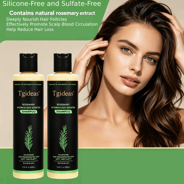 Tigdeas Rosemary Hair Shampoo Volumizing and Thickening Strengthening Oil Control Nourishes Repairs Hair Nourishing Shampoo