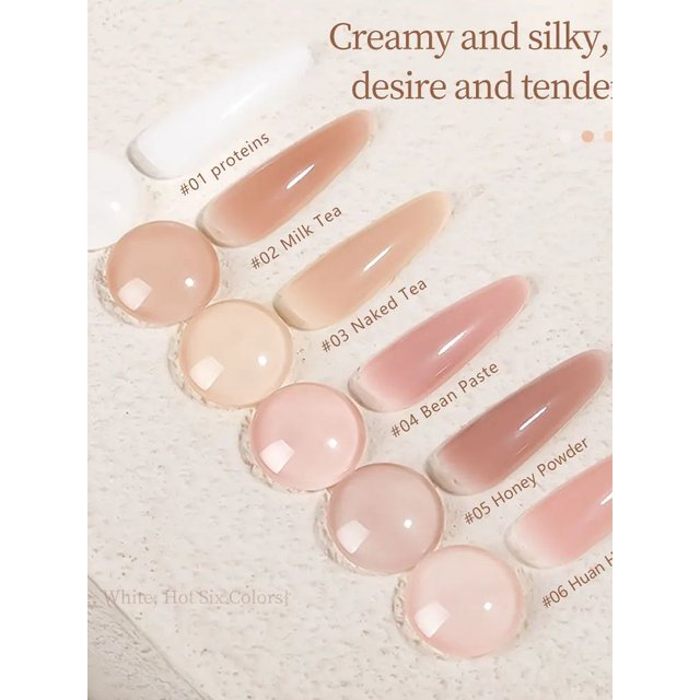 Kaniu 15ml Hard Gel Nail Polish Milky White Pink Nail Extension Gel Fast Building Nail Gels Nail Soak Off UV Art Tools Manicure