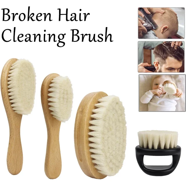 Ultra Soft Goat Hair Brush, Natural Dust Removal Brush, Suitable for Various Hair Types for Hair Accessories