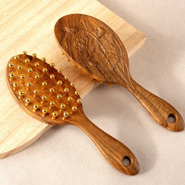 Scalp Massage Comb Long Handle For Head Meridian Circulation Stress Relief Durable Thickened Material Portable Home Hair Care