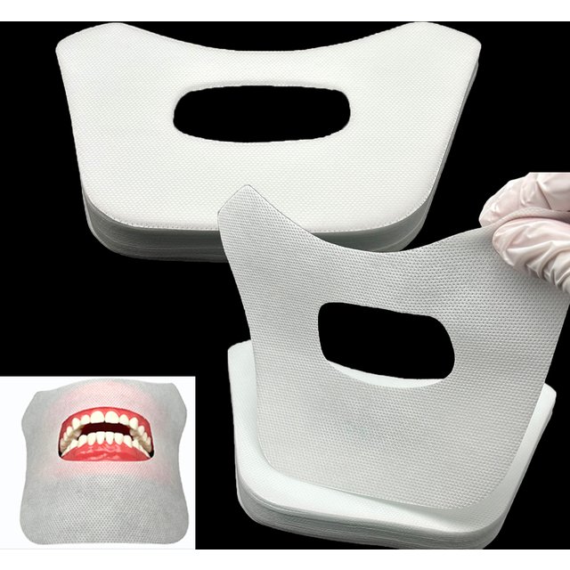 Dental Oral Cavity Cotton Cloth Towel Teeth Whitening Face Gauze 50pcs Dental Face Mask Mouth Mask Dental Cloth Saliva Pad