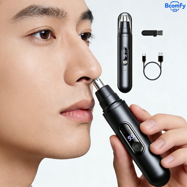 Electric Nose Hair Trimmer Portable Painless Clipper for men And Women Waterproof Ear And Eyebrow Trimmer for Face Hair Clean