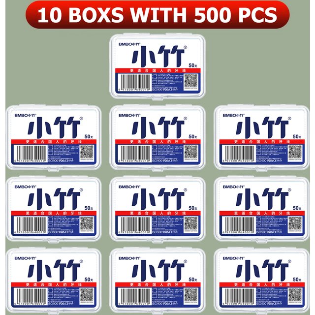 1/5/10 Box Portable Disposable Dental Floss Plastic Toothpick High-tension Dental Picks Floss Stick Dental Picks Oral Care Tool