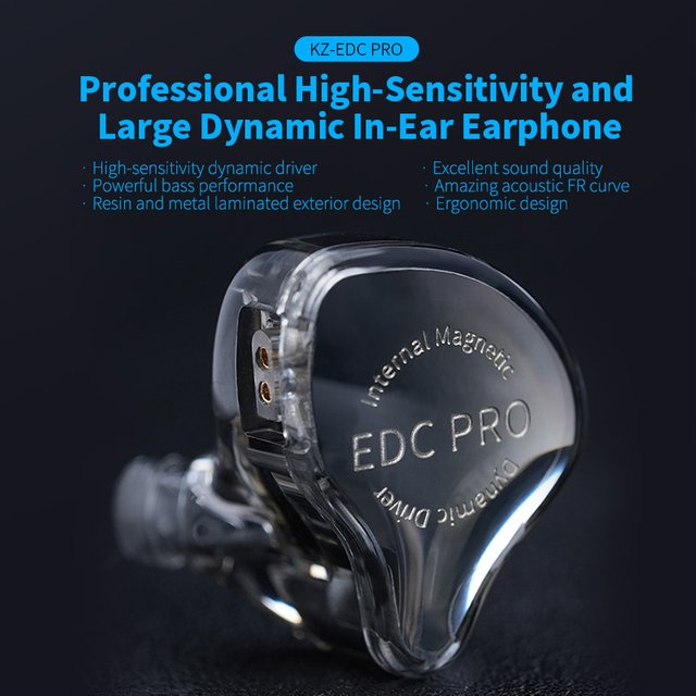 KZ EDC PRO single-action HIFI in-ear wired headphones High-quality fever-level entry music game