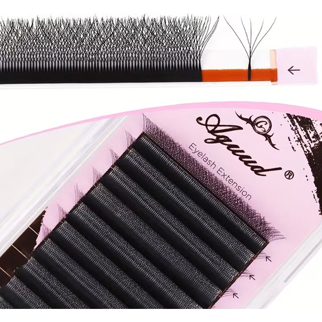 AGUUD Automatic Flowering 2D 3D 4D 5D W Shape Premade Fans Eyelash Extensions Natural Soft Individual Lashes Makeup Cilia
