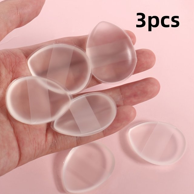 3Pcs Silicone Finger Makeup Puffs, Non-Absorbent Bouncy Thumb Foundation Sponge, Concealer Blending Tool, Hygienic Fingertip