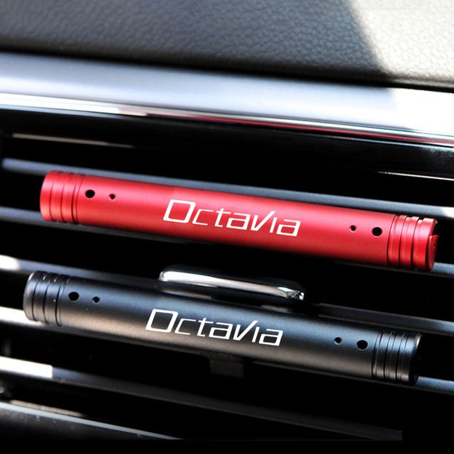 Car logo scented stick perfume fragrance decoration Simple car aromatherapy stick is convenient For Skoda Octavia Car Accessorie