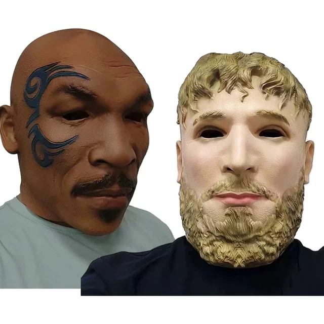 Masque facial en silicone Mike Tyson pour femmes noires, masques réalistes pour adultes, cosplay humain, fête d'Halloween, drôle