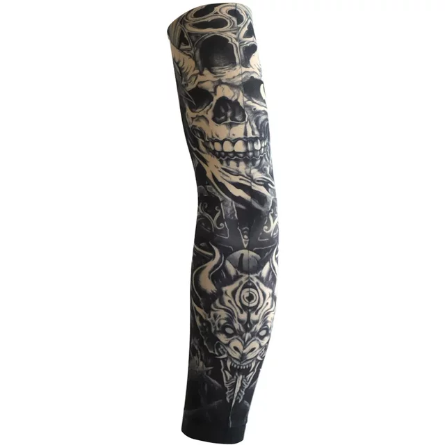 6Pcs Tattoo Sunscreen Sleeves for unisex Summer Outdoor Sunscreen Breathable Seamless Tattoo Sleeves Party Cycling Personalized