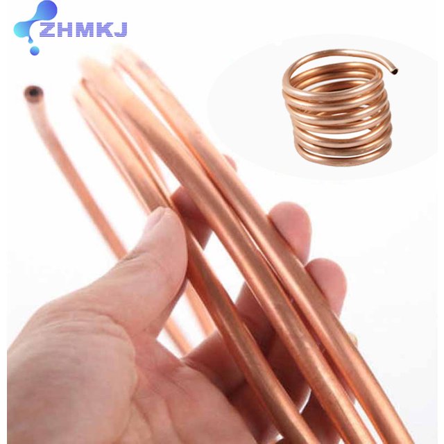 1-10Meters Soft Copper Tube Coil OD1.8/2/3/4/5/6/8/9/10mm 99.9%Pure Coppers Wire Pipe for Airs Conditioner Cooling