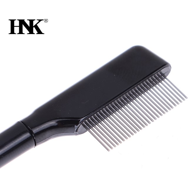 Eyelash Comb Lash Brush Separator- Eyelashes Separator Curler Makeup Mascara Applicator,Eyelash Grooming Brushes Metal Teeth