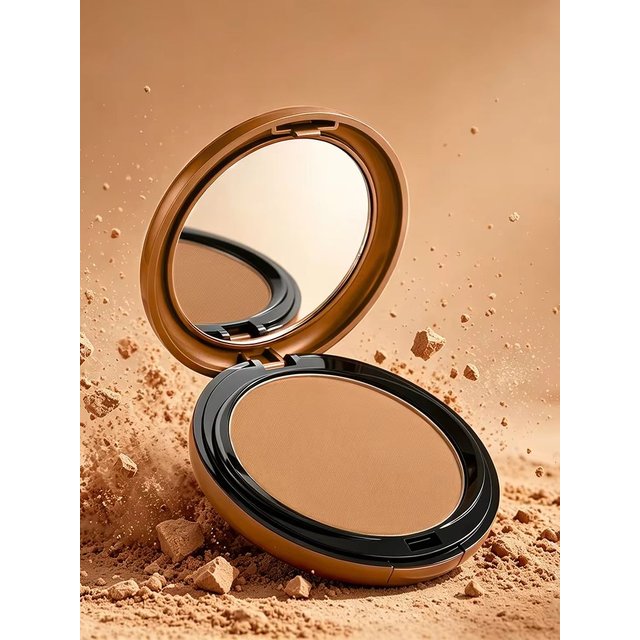 Matte Bronze Pressed Powder Setting Powder Soft Matte Finish Long Wear Oil Control Korean Makeup Facial Contour Define Cosmetics