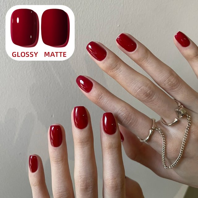 10ML Burgundy Red Gel Nail Polish Long-Lasting French Style Gel Nail Supplies For Manicure DIY Design Nail Art Varnish Winter