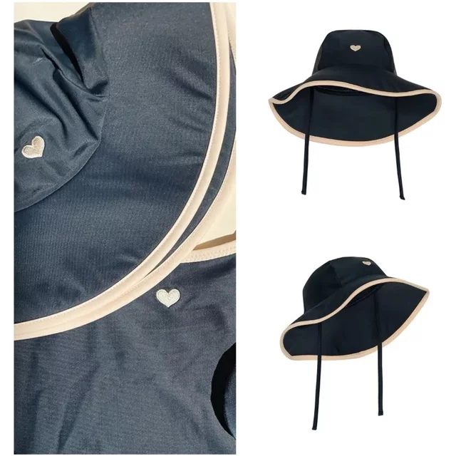 Children's Sunshade Hat 2024 Summer New Girls Sunscreen Caps Beach Girl Fisherman Hats