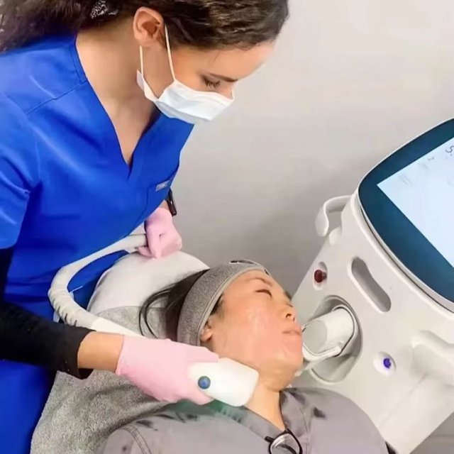 Ultrasonic Facial Massager Skin Tightening Anti Aging Device for Face Neck Eye Skin Care Spa Use