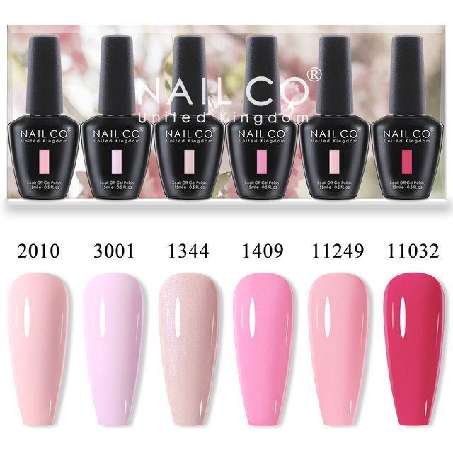 NAILCO 15ML Fresh Color Gel Nail Polish Nails Semi-permanent Varnish Hybrid Manicure UV LED Nails Art Supplies For Professionals