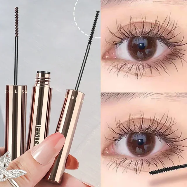 Mascara mat en Fiber de soie, brosse Ultra-fine, allonge les cils, imperméable, séchage rapide,