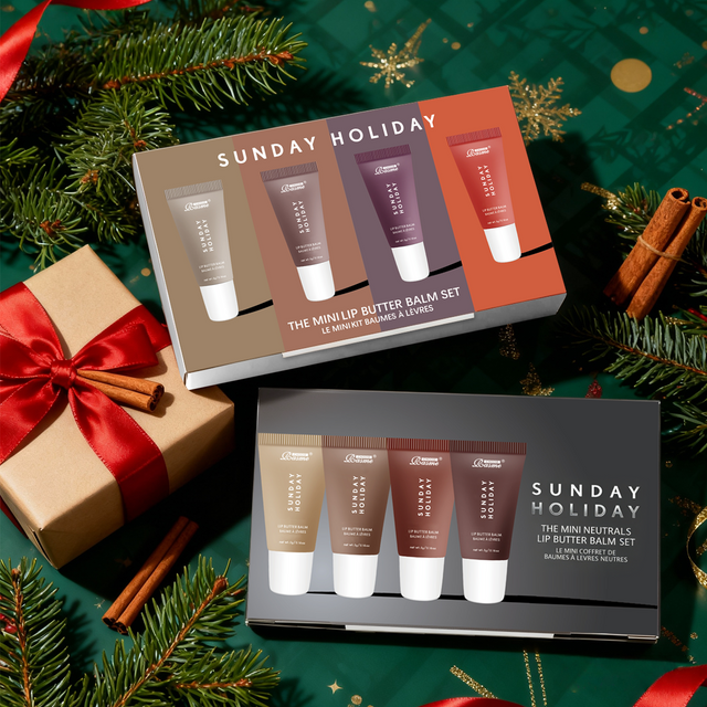 Christmas Gift Moisturizing Mirror Lipstick Vanilla Powder Sugar Coffee Cake Smell Lipstick Transparent Oil Makeup Set
