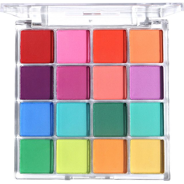 16Color Eye Shadow Plate Eyeshadow Girl Beginner Makeup Tray Sculpture Highlight Cosmetic For Girls Accessories Cosmetic