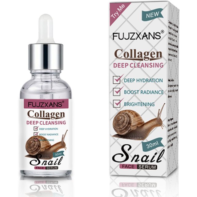 Snail Mucin Serum with Niacinamide Hyaluronic Acid Collagen Facial Serum Deep Hydration Firming Brightening Anti Aging Skin Care