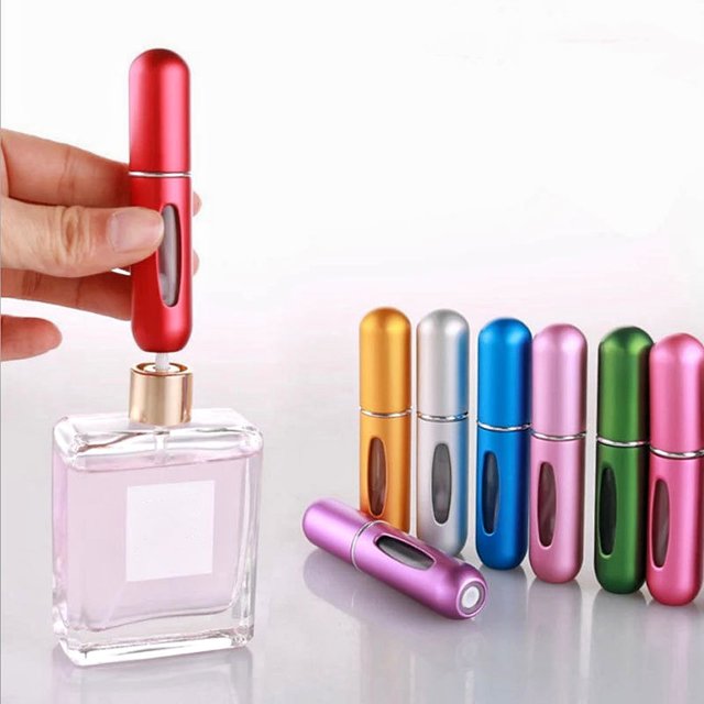Bouteille de recharge de parfum de 5ml, Mini pot de pulvérisation Portable rechargeable, pompe à