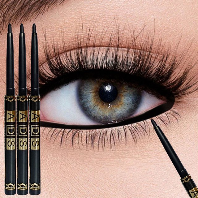 Crayon Eyeliner noir imperméable et résistant à la sueur, longue durée, résistant aux taches pour le