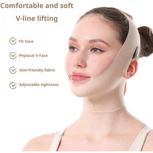 V Line – ceinture de Lifting du visage, masque Facial, Bandage de levage des joues, réducteur de Double menton, respirant, pour dormir