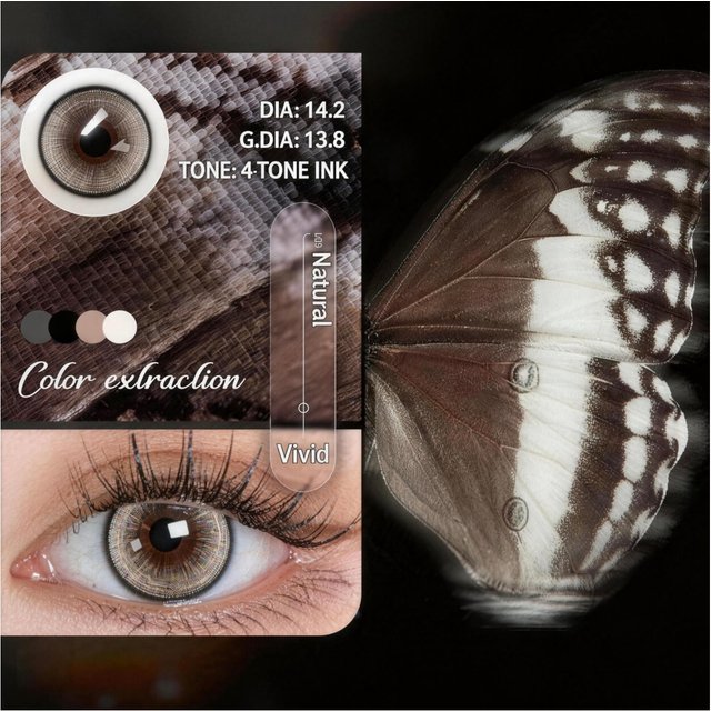 Visuashow Grey Series Colored Contact Lenses 2Pcs Half-year Disposable Soft Gray Eye Contacts Natural Look For Daily Wear Makeup