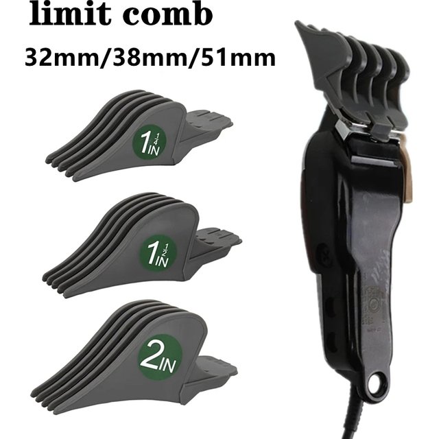 Large Size Limit Comb For Wahl Electric Clippers Cutting Guide Comb Barber Shop Hair Clipper Attachment 32mm 38mm 51mm Y0729