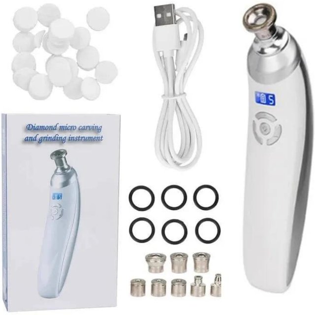 Handheld Diamond Microdermabrasion Machine Blackhead Removal Facial Skin Care Beauty Device Diamond Dermabrasion Machine Tips