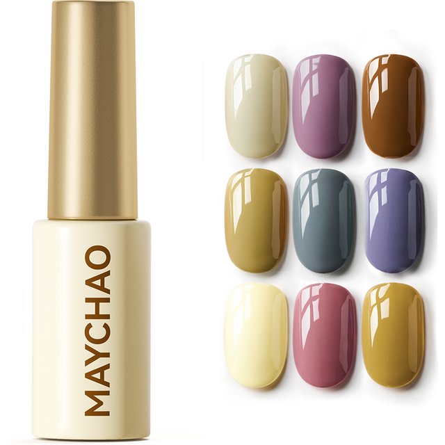 MAYCHAO 5ml Gel Nail Polish Semi-Permanent Enamels For Nails Soak Off UV LED Gel Nail Manicure Tools Nail Art Varnish