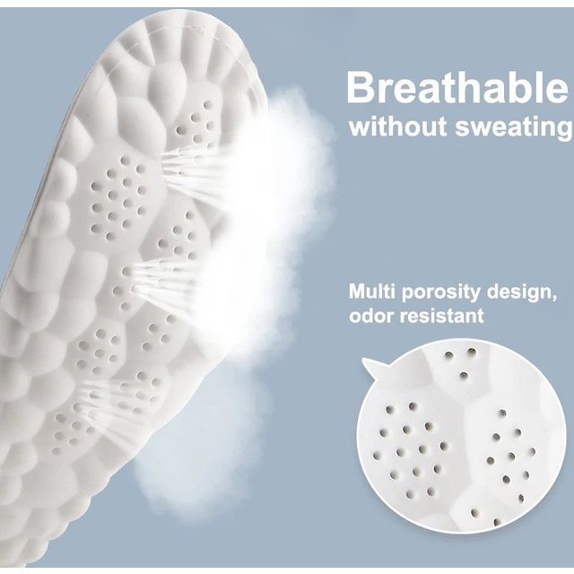 1Pair 2Pairs 4Pairs High Elasticity Latex Sport Insoles Soft Shoe Pads Arch Support Orthotic Insoles Breathable Deodorant Insole