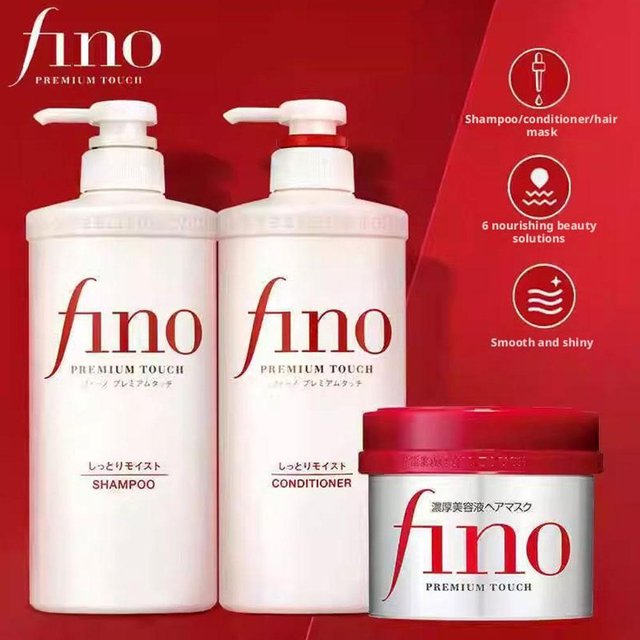 Japan Fino Hair Mask Shampoo Repair Dry Withered Damaged Hair Cleaning Nourish Prevent Entanglement And Knotting Hair Care Set