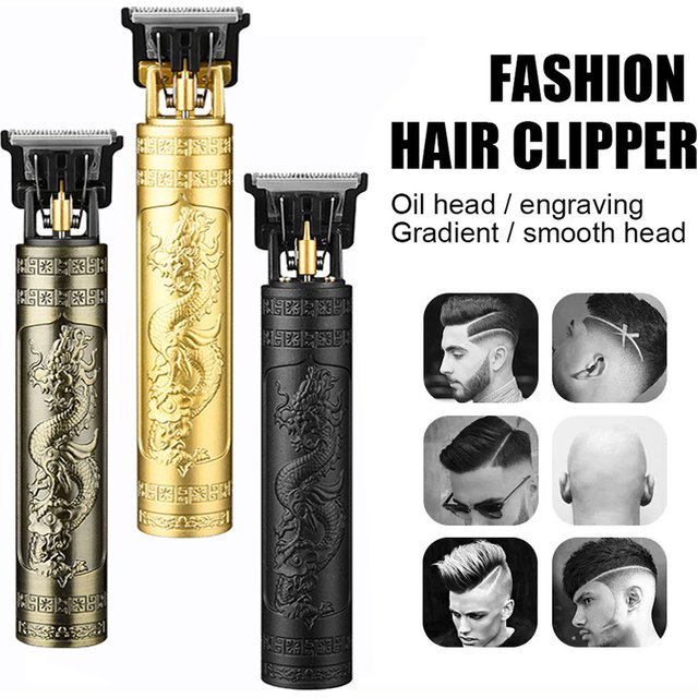 Vintage Cordless Hair Cutting Machine Portable Hair Clipper Electric Hair Trimmer USB Fast Charging Shaver Barber For Hairdresse