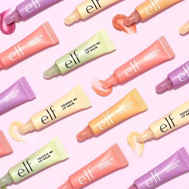 Elf Limited Time Offer Set Tinted Lip Balm Moisturizing Lip Primer with Fruit Flavor Primer Liquid Highlighter Blush Contour Pen