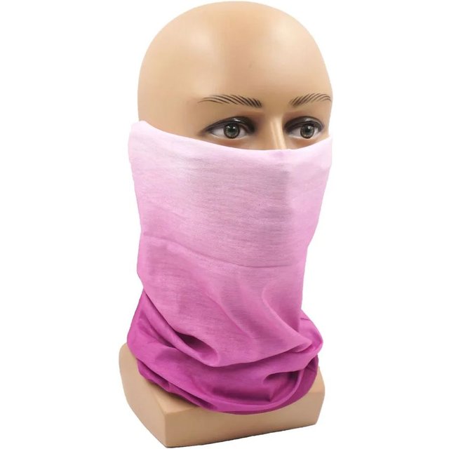 Gradient Color Tube Bandana Neck Warmer Gaiter For Woman UV Protection Bandana Man Sports Face Mask Balaclava Cycling Scarf Wrap