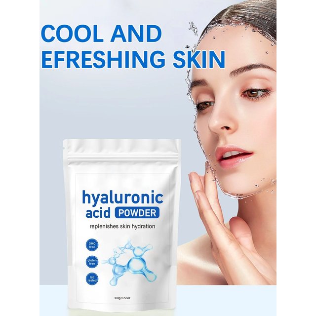 100g Hyaluronic Acid Mask Powder + Spoon Hydrating Smoothing Brighten Nourish Reduced Wrinkles Repairing Skin Barrier Face Mask