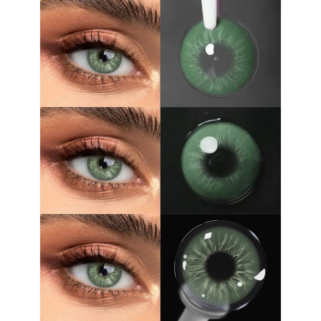 VISUASHOW 1 Pair Cleopatra Brown Colored Contacts 14.2mm Half Year Soft Breathable Lens Natural Tone Daily Makeup Eye Beauty
