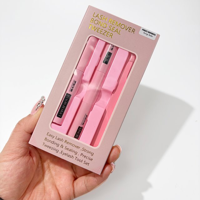 5ml Latex Free Bond and Seal Glue Kit Waterproof Strong Hold Lash Glue & Glue Remover & Tweezer Cluster Lash Glue Makeup Tools
