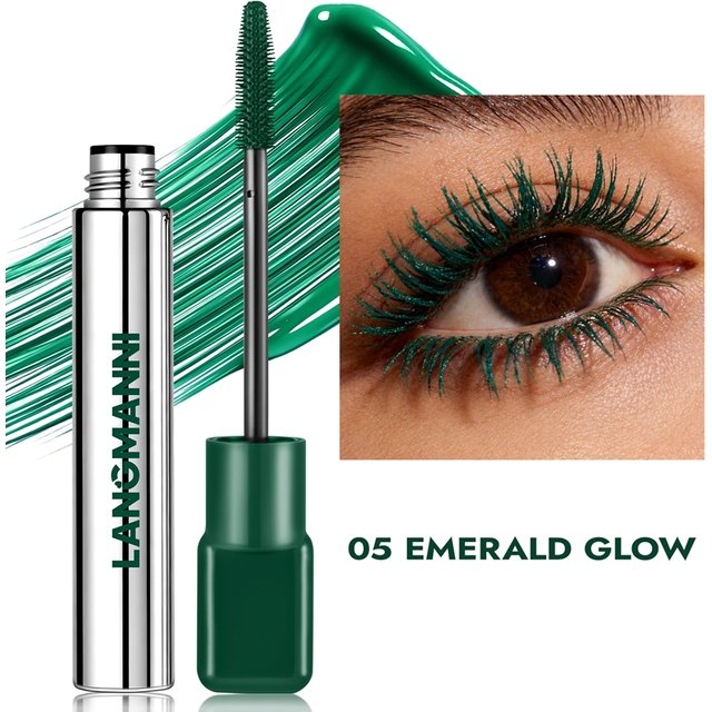 Mascara 8 Color Waterproof And Non Smudging Curling Waterproof Natural Eyelashes Long Lasting Blue White Pink Black Eye Makeup